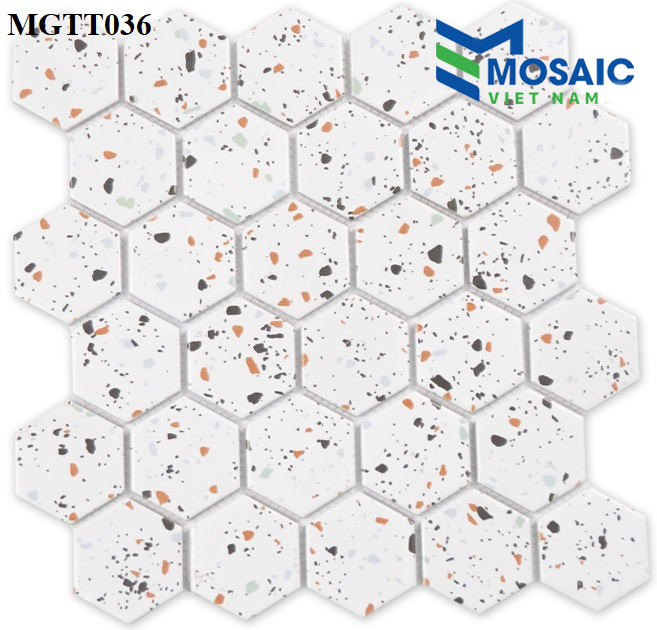 Gạch Mosaic Gốm Sứ Lục Giác 3