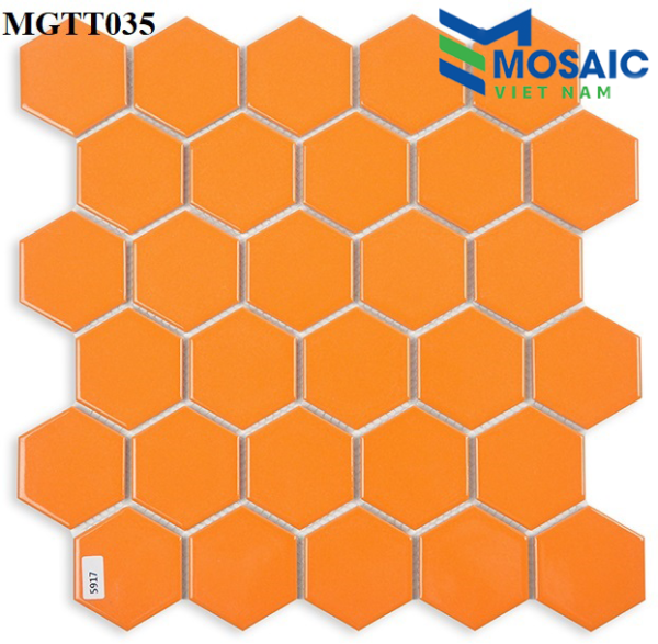 Gạch Mosaic Gốm Sứ Lục Giác 4