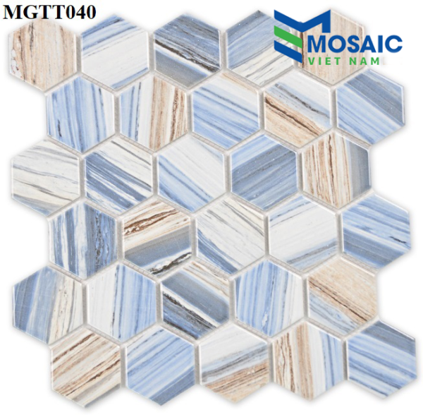 Gạch Mosaic Gốm Sứ Lục Giác 6