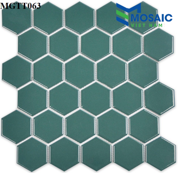 Gạch Mosaic Gốm Sứ Lục Giác 8