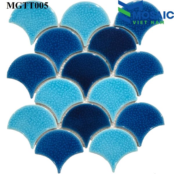 Gạch Mosaic Gốm Vảy Cá 3