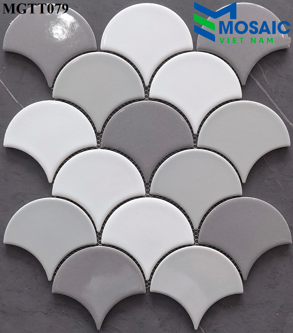 Gạch Mosaic Gốm Vảy Cá 6