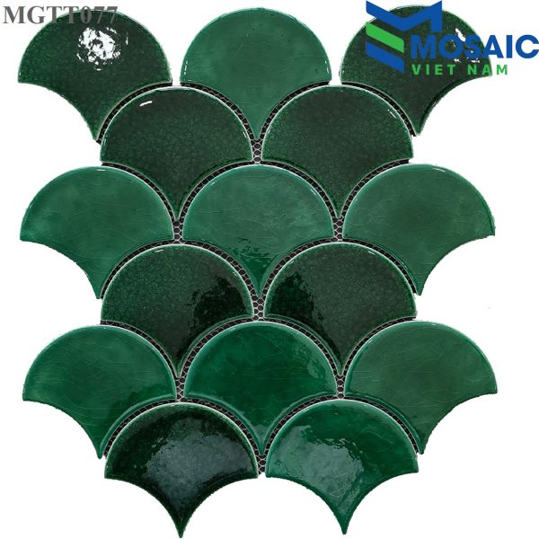 Gạch Mosaic Gốm Vảy Cá 8